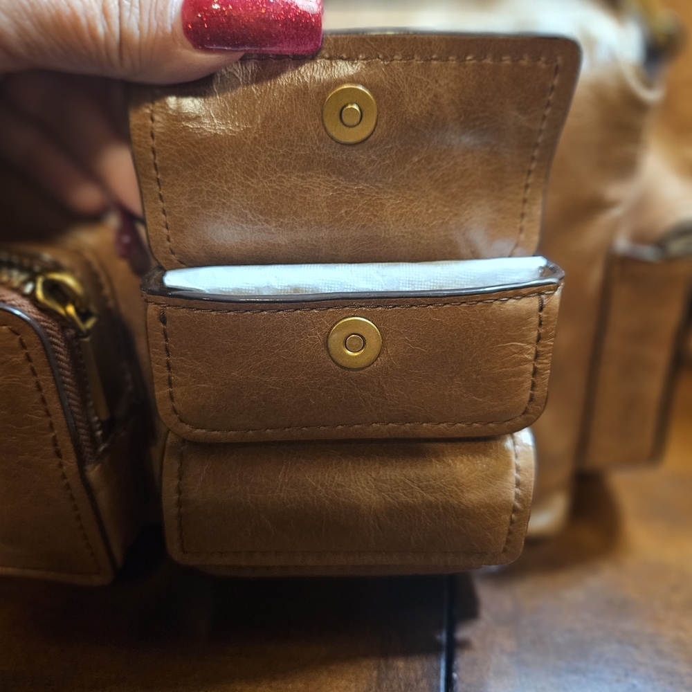 Michael Kors Brown Genuine Leather Luggage Shoulder Bag - Picture 7 of 13